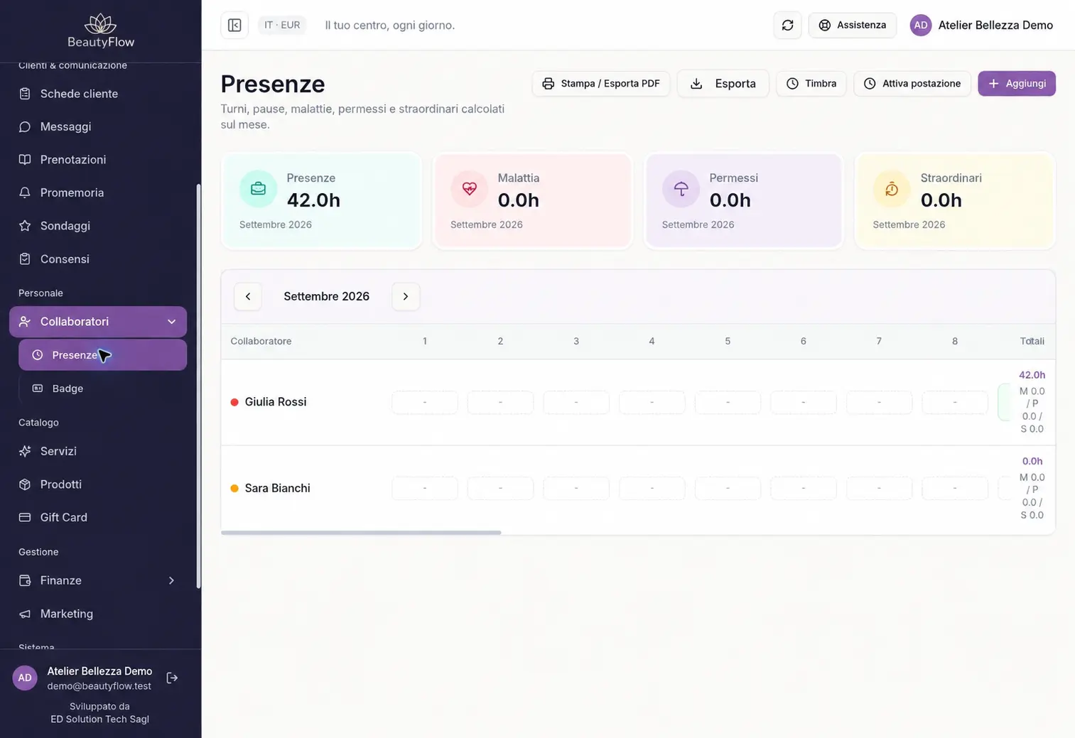 Presenze — ED BeautyFlow